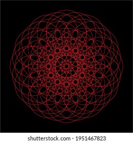 Abstract fractal. Fractal vector image astral space pattern.