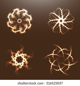 Abstract fractals with adaptation to background. Abstract background. Brown abstract background. Abstract background for your desktop. Vector Abstract background. Abstract vector. Abstract design.