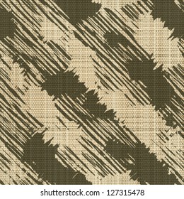 Abstract fragmentary edges print. Seamless pattern. Vector.
