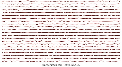 Abstract Fragmented Line Pattern in Deep Red – Digital Hand-Drawn Texture Background