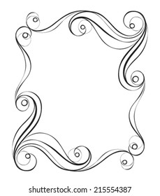 Abstract frame _  Vector illustration _ Design elements