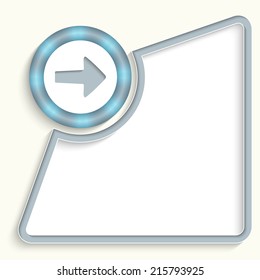 abstract frame for any text with arrow