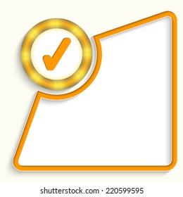 abstract frame for any text with check box