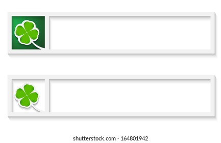 abstract frame for any text with cloverleaf