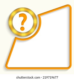 abstract frame for any text with question mark