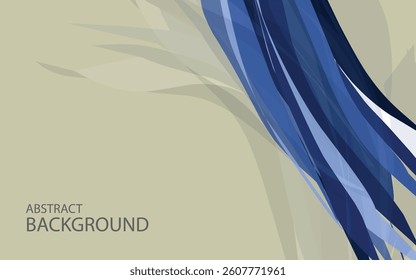 abstract frame background blue template design