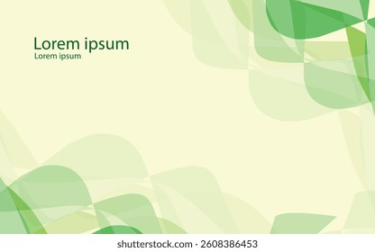 abstract frame background green color design vector