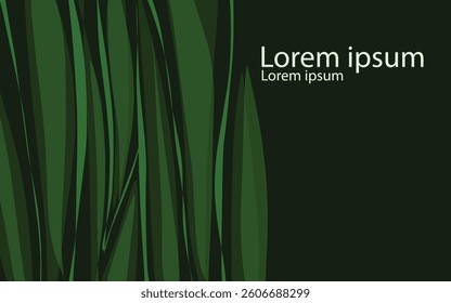 abstract frame background green nature design