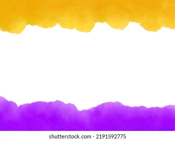 Abstrakter Rahmenhintergrund zu Halloween-Farben, Orange und Lila