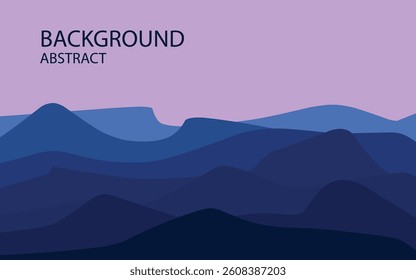abstract frame background template blue shape color with wavy shape