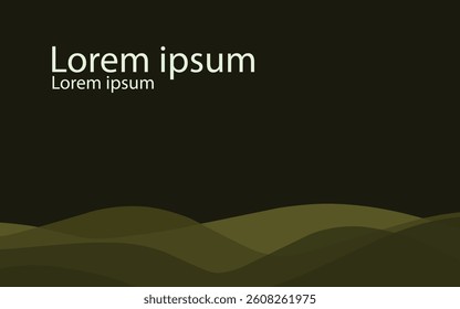 abstract frame background template design green color