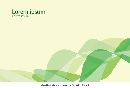 abstract frame background template green theme