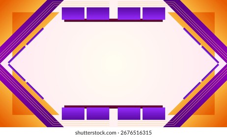 ABSTRACT FRAME BACKGROUND WITH TRIANGLE GEOMETRIC SHAPES COLORFUL GRADIENT ORANGE PURPLE DESIGN VECTOR TEMPLATE GOOD FOR MODERN WEBSITE, WALLPAPER, COVER DESIGN 
