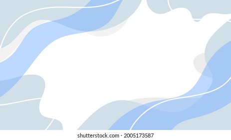 El diseño de fondo de color azul de la pancarta del marco abstracto es un vector moderno con espacio de copia para texto , vector de ilustración EPS 10
