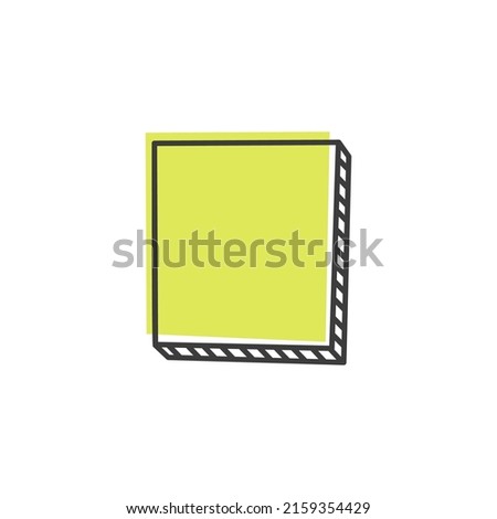 Abstract frame border in doodle style isolated outline icon. Vector notebook paper planner note, element of planning. Doodle style tag, memo note or abstract frame, empty banner with spare place