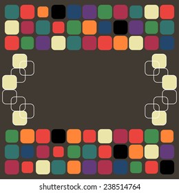 Abstract frame. Bright postcard.