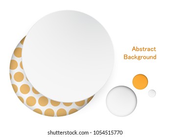 Abstract Frame Circle Shape background, Vector illustration EPS 10