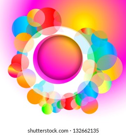 Abstract frame with circles