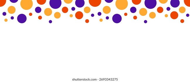 Marco Abstractas con círculos de colores sobre un fondo blanco. Tarjeta de felicitación del Anuncio