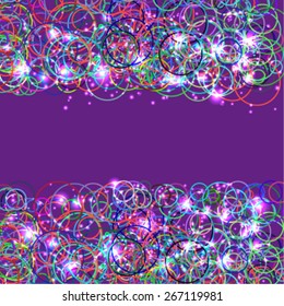 abstract frame with colors circles elements