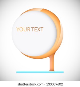 Abstract frame. Creative banner template