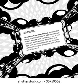 Abstract frame design