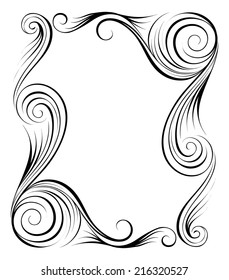 Abstract frame. Design elements. Vector illustration