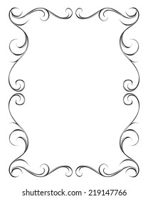 Abstract frame. Design elements. Vector illustration