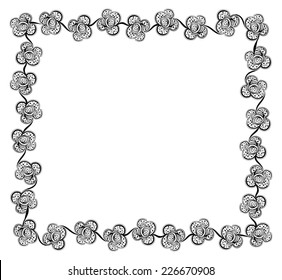 Abstract frame. Design elements. Vector illustration 