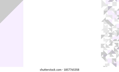 Abstract frame design halftone white & grey background vector. Geometric hexagon technology style corporate web design background with empty white space