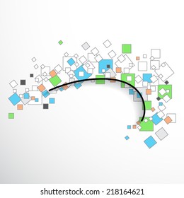 Abstract frame, design for your presentation