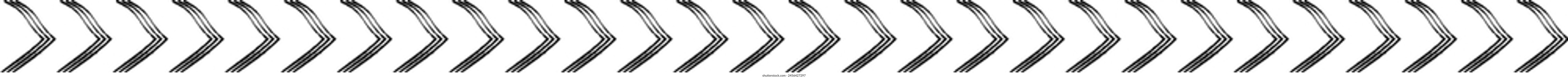 Abstract frame divider border horizontal line vector shape icon for decorative vintage doodle element for design in vector illustration