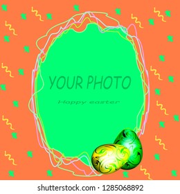 abstract frame for easter