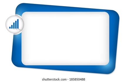 abstract frame for entering text with graph