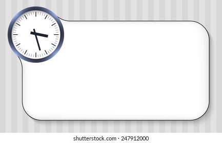 abstract frame for entering text and watches
