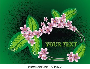 abstract frame from flowers