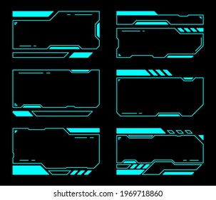 Abstract frame futuristic modern interface hud.