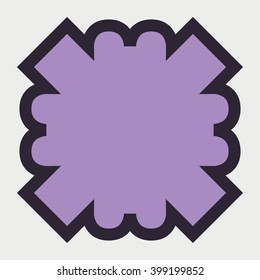 Abstract frame with geometric elements.