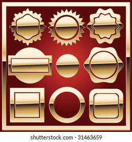abstract frame golden set