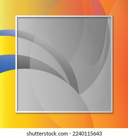 abstract frame grayscale on colorful vector background
