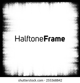 Abstract frame with halftone.