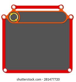 Abstract frame for headline