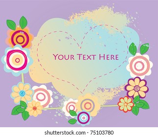Abstract Frame With heart