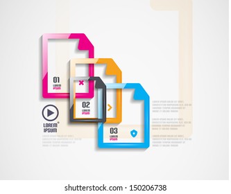Abstract frame infographics