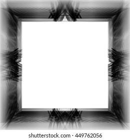 Abstract frame isolated on white background. Vector design element.