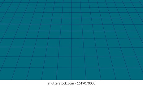 Abstract frame landscape. Vector perspective grid. 3d mesh