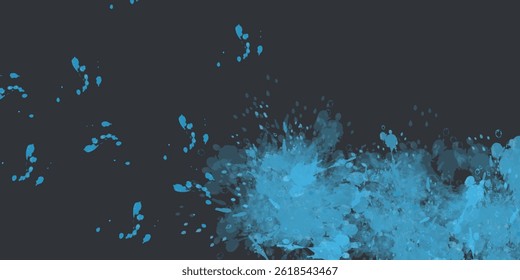 Abstract frame in light blue tone on a white background. Sporty design in grunge style. Illustration for sports, athletics, training, workout, etc.