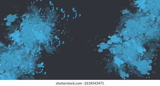 Abstract frame in light blue tone on a white background. Sporty design in grunge style. Illustration for sports, athletics, training, workout, etc.