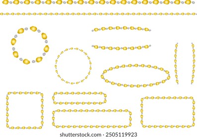 Abstract frame and line set.