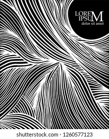 Abstract frame of lines. Background for text. Vector